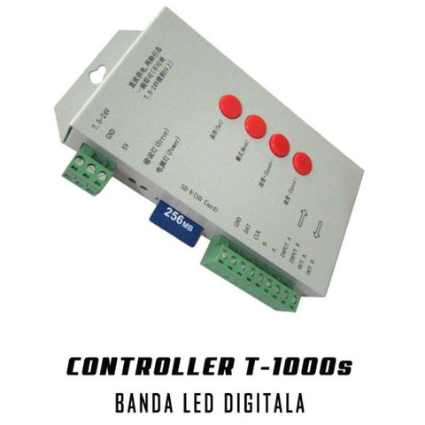Controller T1000S SD CARD pentru banda Led RGB digitala-led-box.ro