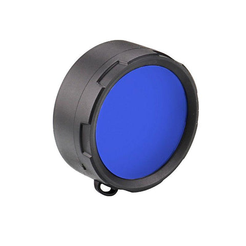 Filtru albastru mare, pentru lanterna Olight M3x si Olight Javelot Pro - led-box.ro