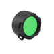 Filtru verde mic, pentru lanterna Warrior X si Warrior X PRO - led-box.ro