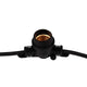 Ghirlanda LED exterior 15 metri, 15 x E27, IP44, negru-led-box.ro