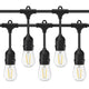 Ghirlanda luminoasa LED cu pendule, interconectabila, 5m cu 5 becuri E27, lumina calda-led-box.ro