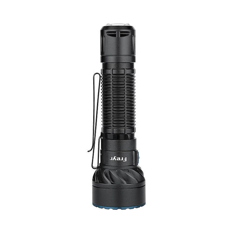 Vizualizare laterală lanternă Olight multicoloră

