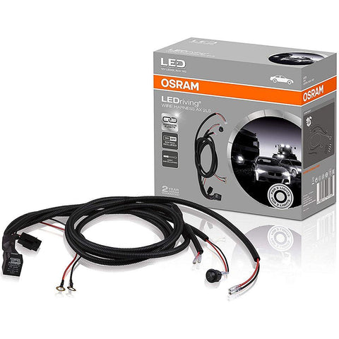 instalatie electrica Osram pentru 2 proiectoare auto, instalatie electrica auto, cablaj cu buton si releu proiector auto, led-box.ro