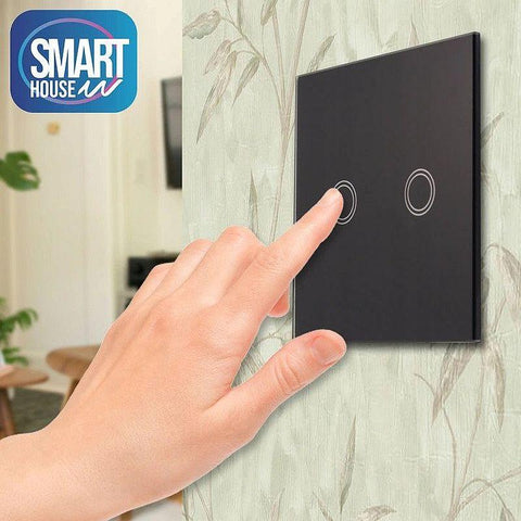 intrerupator touch, intrerupator perete, intrerupator cu touch, intrerupatoare tactile, intrerupator sticla, intrerupator touch wifi, intrerupator tactil, intrerupator touch dedeman, intrerupator touch dublu. intrerupator touch negru, led-box.ro