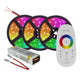Kit banda LED RGB 5050 SMD 12V, controller cu telecomanda touch, 15m-led-box.ro