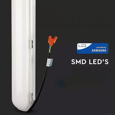 Lampa Led Chip Samsung 60W, impermeabila, PC-Aluminiu 120cm alb rece - led-box.ro