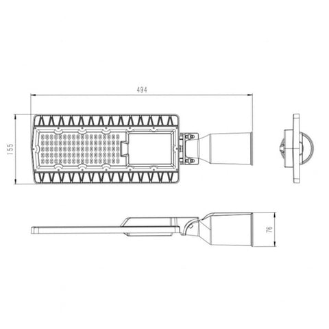 lampa led, lampa iluminat stradal, lampi led stradale, lampa led stradala 60w, led-box.ro