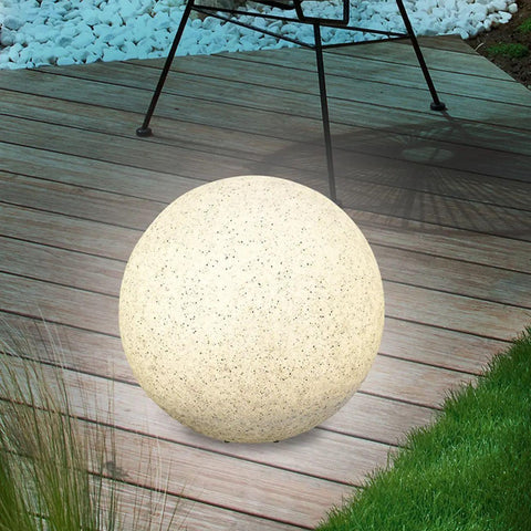 response dynamic obesity Lampa LED sferica D40 cm IP65, imitatie piatra, pentru gradina – led-box.ro