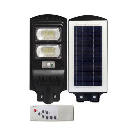 Lampa solara 96xSMD 100W IP65, cu senzor si telecomanda - led-box.ro