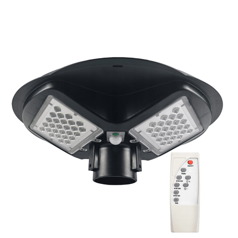 Lampa solara LED cu senzor, 200W/10000 lm, IP65 5000K si telecomanda-led-box.ro