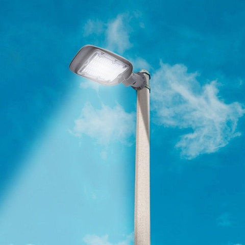 Lampa stradala LED DOB SLIM 30W 100 lm/W 6500K, gri-led-box.ro