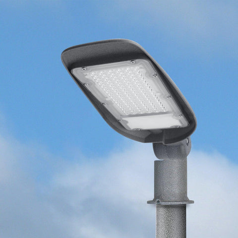Lampa stradala LED DOB SLIM 50W 100 lm/W 6500K, gri-led-box.ro