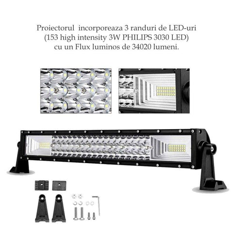 LED Bar Auto Offroad 459W 34020 Lumeni, 82 cm, Combo Beam-led-box.ro