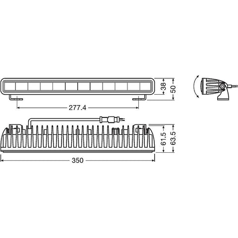 LED bar Osram 30w, LED light bar, lumini LED bar, bare LED pentru mașini, bare luminoase LED, bara led Osram, SX300-SP, led-box.ro