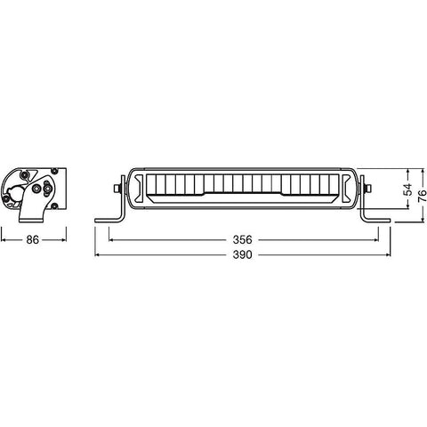 Led Bar Auto Osram, MX250-CB 45W, bara led auto, bari luminoase led, bara led Osram 45w, LED light bar, lumini LED bar, bare LED pentru mașini, bare luminoase LED, led-box.ro