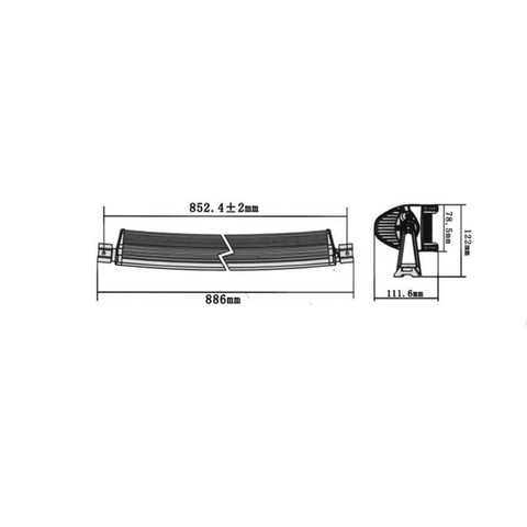 LED bar curbat, LED light bar, lumini LED bar, bare LED pentru mașini, bare luminoase LED, led bar 81cm, bara led combo, bara led 81cm, led-box.ro