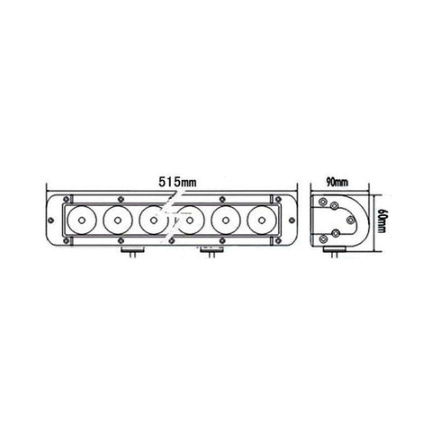 bara led auto, led bar auto combo, led bar auto 120w, ledbar 12-24v, bara led auto masini teren, bara led auto offroad, ledbar 10200lm, ledbar auto 51cm, led-box.ro