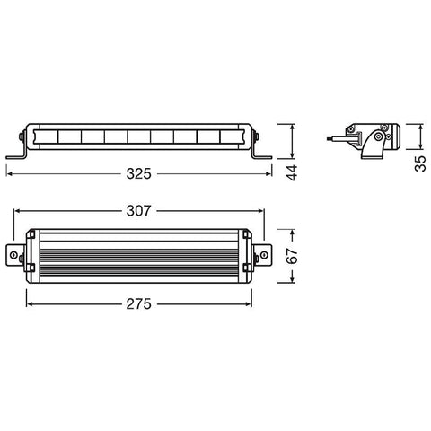 bara LED VX250-SP , LED bar Osram 27w, LED light bar, lumini LED bar, bare LED pentru mașini, bare luminoase LED, bara led Osram, led-box.ro
