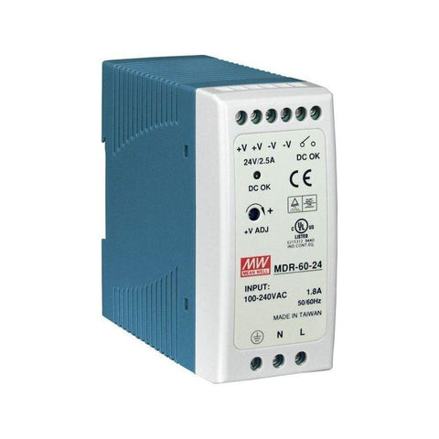 MDR-60-24 Mean Well sursa alimentare 60W 24V 2,5A-led-box.ro