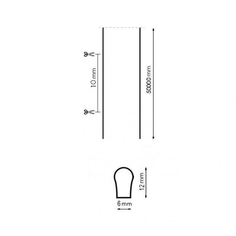 Neonflex LED SMD 2835 Slim, 12V 14W/m, 50 metri - led-box.ro