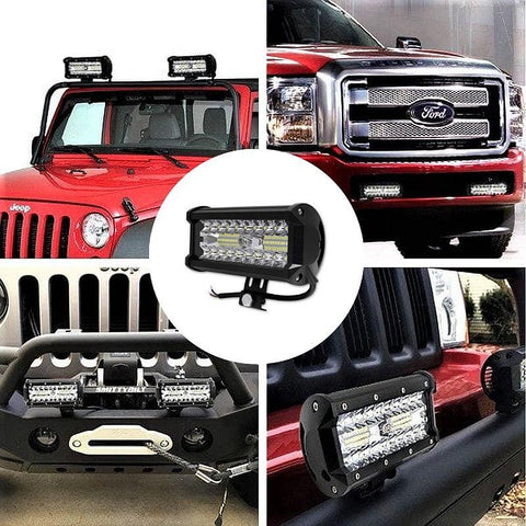 proiector led bar, proiectoare offroad, proiector 4x4, modele proiectoare auto, proiector auto dreptunghiular, set proiectoare auto, proiector auto masina teren-led-box.ro