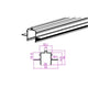 Profil incastrat Luxo, pentru sina magnetica 48V, 2m - led-box.ro
