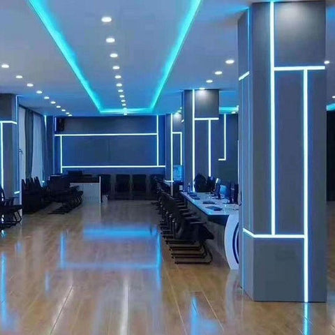 Profil anodizat incastrat pentru benzi LED arhitecturale