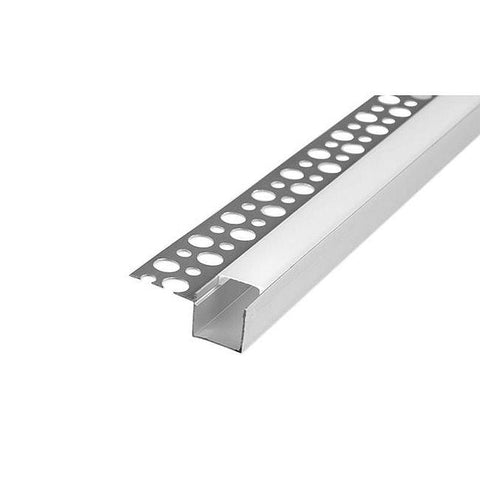 Profil single banda LED din aluminiu pentru rigips, 2m-led-box.ro