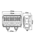 Proiector Led Cu Doua Faze 108W-12V-24V, 23.5 cm, Combo Beam-led-box.ro