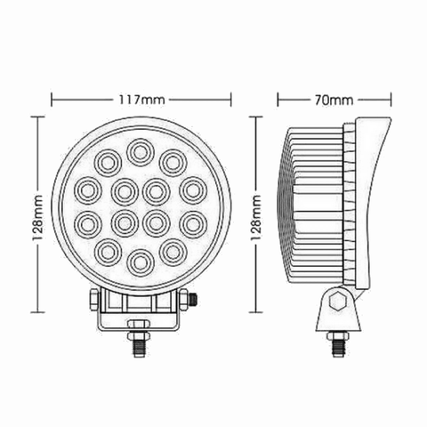 proiector auto rotund, proiector led auto 42w, proiectoare auto spot beam, proiectoare off road, proiector offroad 12v-24v, proiectoare led camion, proiectoare suv, proiector auto 3080lm, led-box.ro
