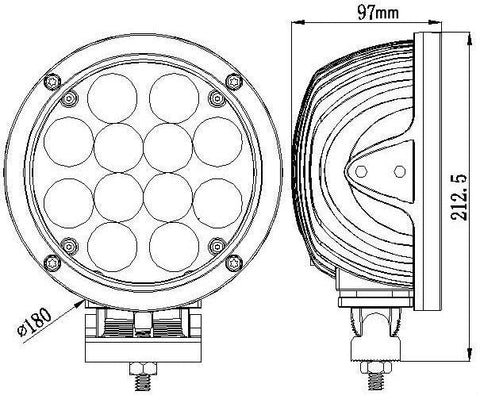 proiector auto rotund, proiector led auto 60w, proiectoare auto, proiectoare off road, proiector auto offroad 15cm, proiector offroad 12v-24v, proiectoare led camion, proiectoare suv, proiector 12v-24v auto, led-box.ro