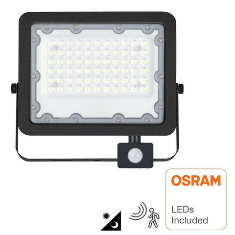 Proiector LED 50W New Avant chip Osram, cu senzor de miscare-led-box.ro