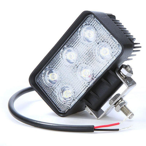 Proiector LED Auto Dreptunghiular 18W/12-24V, Spot Beam 30°-led-box.ro