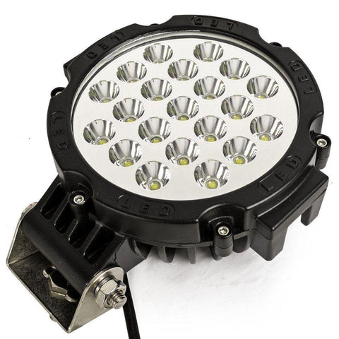 Proiector LED Auto Offroad rotund, 63W/4410lm, Spot Beam 30°-led-box.ro