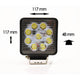 proiector offroad, proiector auto 27w, proiectoare led camion, proiectoare suv, proiector auto, proiectoare auto, proiectoare masini teren, proiector auto patrat, proiector auto flood beam, led-box.ro