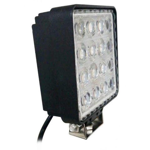 Proiector LED auto Patrat 4D Angel Eyes, 48w/3520lm, Spot Beam-led-box.ro