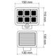 proiector solar cu senzor prezenta, proiector led incarcare solara, proiector led solar cu senzor, proiector led solar, proiector cu leduri, proiector solar cu led 4W, proiector cu senzor prezenta, led-box.ro