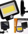 Proiector LED 5W 180lm IP54 cu panou solar si senzor - led-box.ro