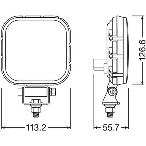 proiector auto Osram, proiector FX120S-WD, proiector marsarier, proiector offroad, proiector masini teren, proiector auto 15w patrat, led-box.ro