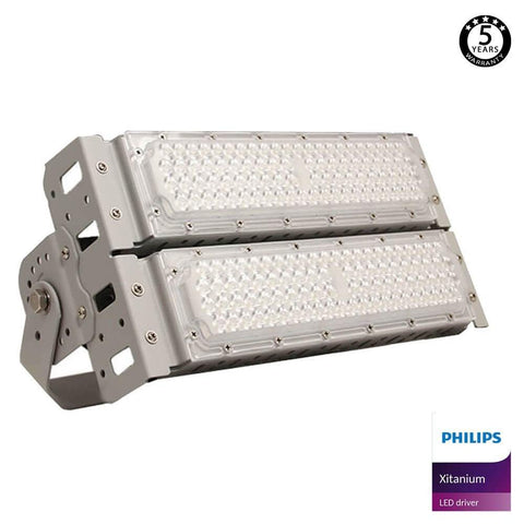 proiector led profesional, proiector naval, proiector porturi, proiector led sali de sport, proiector led arene sportive, proiector stadioane, proiector led modular 100W, proiector Philips Xitanium, led-box.ro