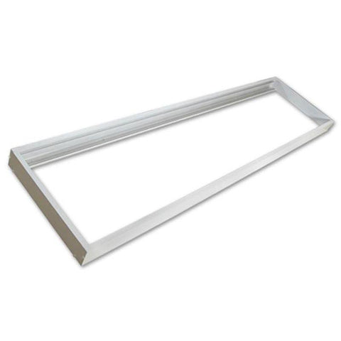 rama alba panou led, rama montaj panou led, rama panouri 30x120cm, rama montaj aplicat, montare panou led, led-box.ro