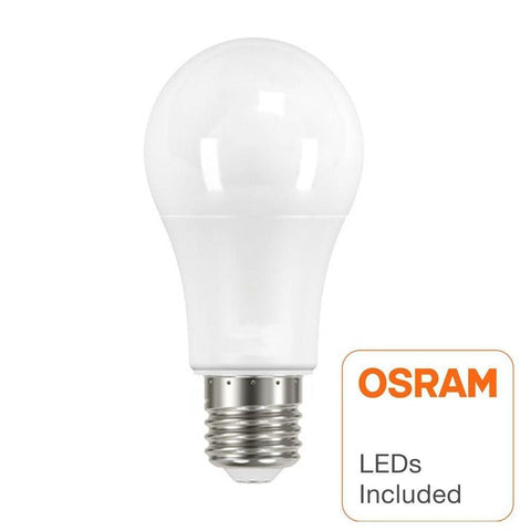 Set 5 becuri LED Osram 12w 500 lumeni, Chip Duris E 2835 A60 E27, lumina calda-led-box.ro