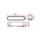 Spot LED Linear Luxo pentru sina magnetica, 6W 48V, 4000K 90° - led-box.ro