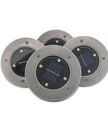 Set 4 Spoturi led incastrabile cu incarcare solara si senzor amurg IP54 - led-box.ro