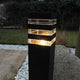 Lampadar LED Malibu, 11x6.5, GU10 IP44 H80 cm, culoare negru - led-box.ro