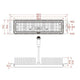 Lampa stradala LED RUTH 100W, SMD3030 chip OSRAM 3D, 4 metri-6 metri - led-box.ro