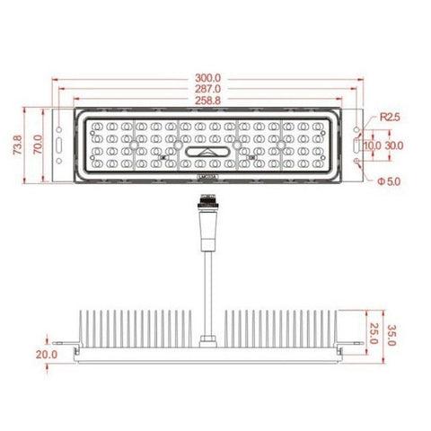 Lampa stradala LED RUTH 50W, SMD3030 chip OSRAM 3D, 4 metri - 6 metri - led-box.ro