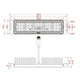 Lampa stradala LED WANDA 50W, SMD3030 chip OSRAM 3D, 4 metri - 6 metri - led-box.ro