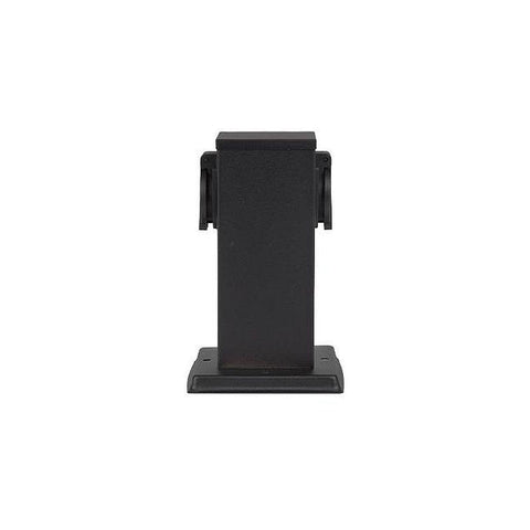 Stalp pentru gradina cu 2 prize, Ontario, 230V, 2x500W, 20 cm IP44, negru-Led-Box.ro