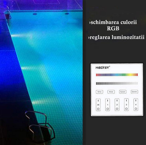Dimmer LED tactil DMX512 Master X3, 4 zone, RGB, Mi-Light - led-box.ro